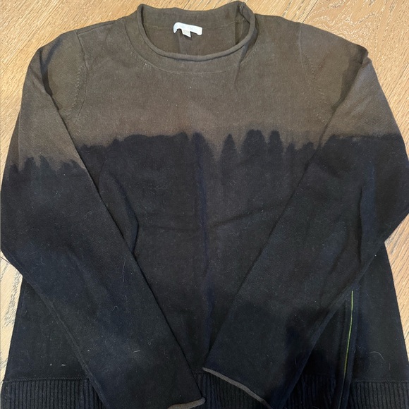 Lisa Todd Sweaters - Lisa Todd Black and Brown Crew Neck Sweater